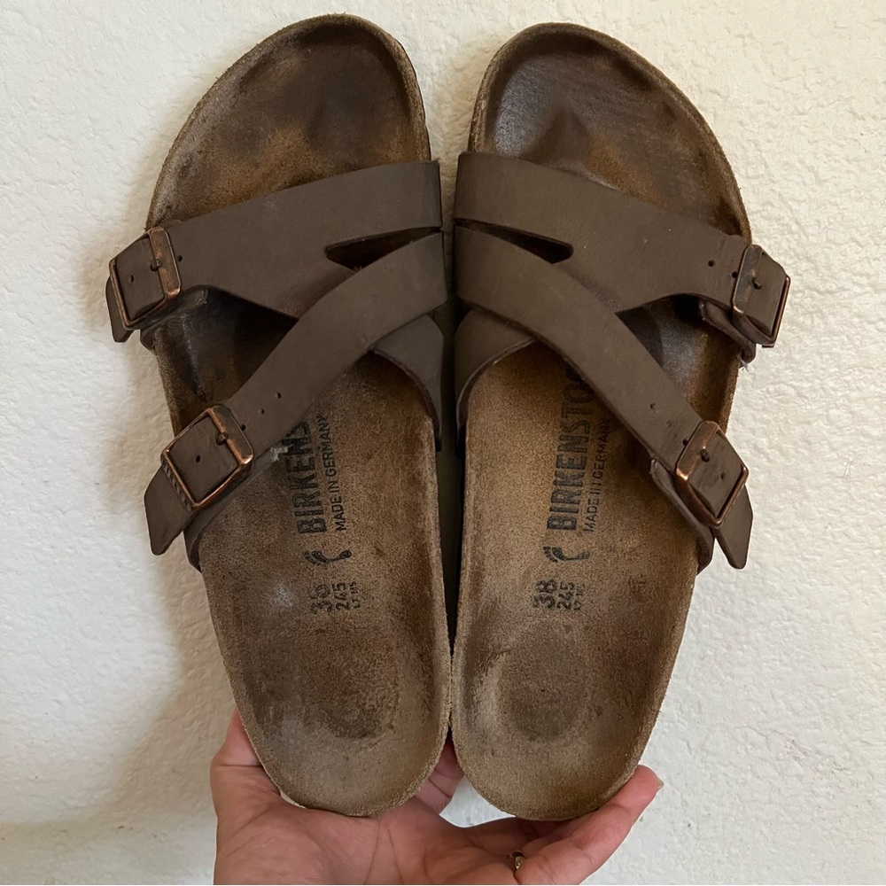 Birkenstock Mocha Yao Sandals Size 7-7.5 - Picture 8 of 10